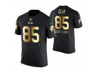 Men Buffalo Bills Charles Clay #85 Metall Dark Golden Special Limited Edition With Message T-Shirt