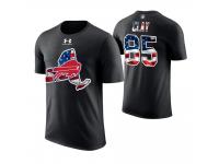 Men Buffalo Bills Charles Clay #85 Stars and Stripes 2018 Independence Day American Flag T-Shirt