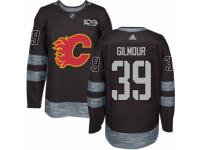 Men Calgary Flames #39 Doug Gilmour Black 1917-2017 100th Anniversary Stitched NHL Jersey