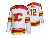 Men Calgary Flames Jarome Iginla 2019 Heritage Classic Retired White Jersey