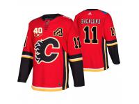 Men Calgary Flames Mikael Backlund 40th Anniversary 2019-20 Jersey