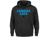 Men Carolina Panthers Majestic Black Hot Phrase Pullover Hoodie