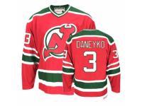 Men CCM Team Classic New Jersey Devils #3 Ken Daneyko Premier Red-Green Throwback NHL Jersey