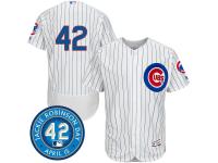 Men Chicago Cubs #42 Jackie Robinson White Authentic Collection Flexbase Jersey