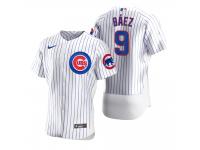 Men Chicago Cubs Javier Baez Nike White 2020 Jersey