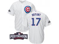 Men Chicago Cubs Kris Bryant #17 NL Central Division Champions White 2016 Postseason Patch Cool Base Jersey