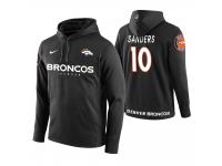 Men Denver Broncos #10 Emmanuel Sanders Black Circuit Wordmark Pullover Hoodie