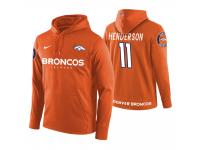 Men Denver Broncos #11 Carlos Henderson Orange Circuit Wordmark Pullover Hoodie