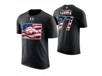 Men Denver Broncos Billy Turner #77 Stars and Stripes 2018 Independence Day American Flag T-Shirt