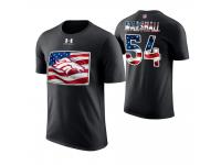 Men Denver Broncos Brandon Marshall #54 Stars and Stripes 2018 Independence Day American Flag T-Shirt