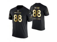 Men Denver Broncos Demaryius Thomas #88 Metall Dark Golden Special Limited Edition With Message T-Shirt