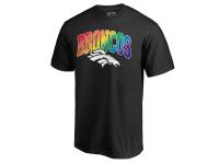 Men Denver Broncos NFL Pro Line by Fanatics Branded Black Big & Tall Pride T-Shirt