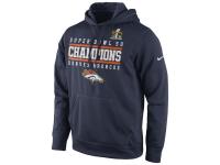 Men Denver Broncos Nike Super Bowl 50 Champions Celebration Performance Hoodie - Navy