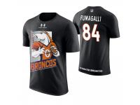 Men Denver Broncos Troy Fumagalli #84 Black Cartoon And Comic Artistic Painting T-Shirt