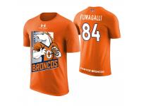 Men Denver Broncos Troy Fumagalli #84 Orange Cartoon And Comic Artistic Painting T-Shirt