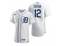 Men Detroit Tigers Brandon Dixon Nike White 2020 Jersey