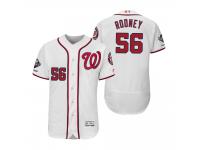 Men Fernando Rodney Washington Nationals White 2019 World Series Champions Flex Base Jersey