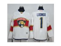 Men Florida Panthers #1 Roberto Luongo White Road Stitched NHL Jersey