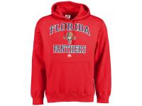 Men Florida Panthers Majestic Heart & Soul Hoodie - Red