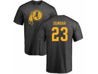 Men Football Washington Redskins #23 Quinton Dunbar Ash One Color T-Shirt