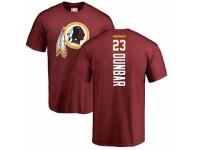 Men Football Washington Redskins #23 Quinton Dunbar Maroon Backer T-Shirt