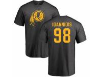 Men Football Washington Redskins #98 Matt Ioannidis Ash One Color T-Shirt