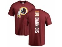 Men Football Washington Redskins #98 Matt Ioannidis Maroon Backer T-Shirt