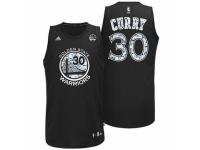 Men Golden State Warriors #30 Stephen Curry Black Diamond Fashion Stitched NBA Jersey