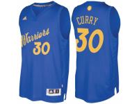 Men Golden State Warriors #30 Stephen Curry Royal 2016 Christmas Day NBA Swingman Jersey