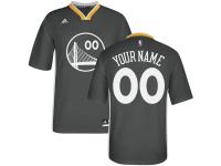 Men Golden State Warriors adidas Custom Alternate Jersey - Black