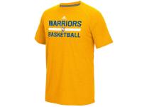 Men Golden State Warriors adidas On-Court Climalite Ultimate T-Shirt - Gold