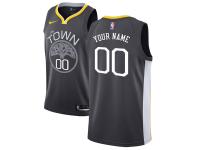 Men Golden State Warriors Nike Gray  Custom Jersey - Statement Edition