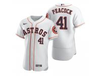 Men Houston Astros Brad Peacock Nike White 2020 Jersey