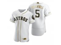 Men Houston Astros Jeff Bagwell Nike White Golden Edition Jersey