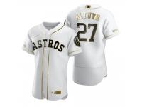 Men Houston Astros Jose Altuve Nike White Golden Edition Jersey