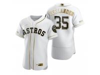 Men Houston Astros Justin Verlander Nike White Golden Edition Jersey