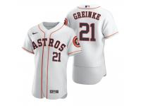 Men Houston Astros Zack Greinke Nike White 2020 Jersey