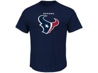 Men Houston Texans Majestic Big & Tall Critical Victory T-Shirt - Navy