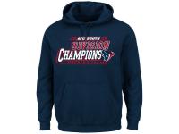 Men Houston Texans Majestic Navy 2015 AFC South Division Champions Pullover Hoodie