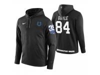 Men Indianapolis Colts #84 Jack Doyle Black 35th Anniversary Patch Pullover Hoodie