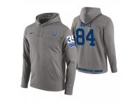 Men Indianapolis Colts #84 Jack Doyle Gray 35th Anniversary Patch Pullover Hoodie