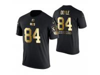Men Indianapolis Colts Jack Doyle #84 Golden Special 35th Anniversary Commemorative Limited Edition With Message T-Shirt