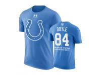 Men Indianapolis Colts Jack Doyle #84 Powder Blue Father Day Gift With Message T-Shirt