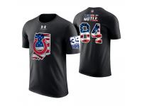 Men Indianapolis Colts Jack Doyle #84 Stars and Stripes 2018 Independence Day American Flag T-Shirt