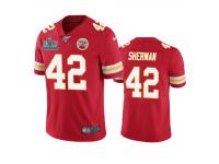 Men Kansas City Chiefs Anthony Sherman Red Super Bowl LIV Vapor Limited Jersey 100th