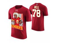 Men Kansas City Chiefs Bobby Bell #78 Red Cartoon And Comic Artistic Painting Retired Player T-Shirt