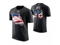 Men Kansas City Chiefs Bobby Bell #78 Stars and Stripes 2018 Independence Day American Flag Retired Player T-Shirt