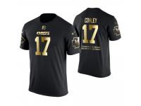 Men Kansas City Chiefs Chris Conley #17 Metall Dark Golden Special Limited Edition With Message T-Shirt