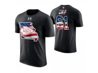 Men Kansas City Chiefs Curley Culp #61 Stars and Stripes 2018 Independence Day American Flag Retired Player T-Shirt