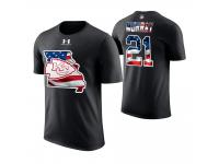 Men Kansas City Chiefs Eric Murray #21 Stars and Stripes 2018 Independence Day American Flag T-Shirt